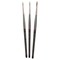 Da Vinci Maestro Kolinsky Miniature Brushes - Extra Long, Round Pointed, Short Handle, Set of 3